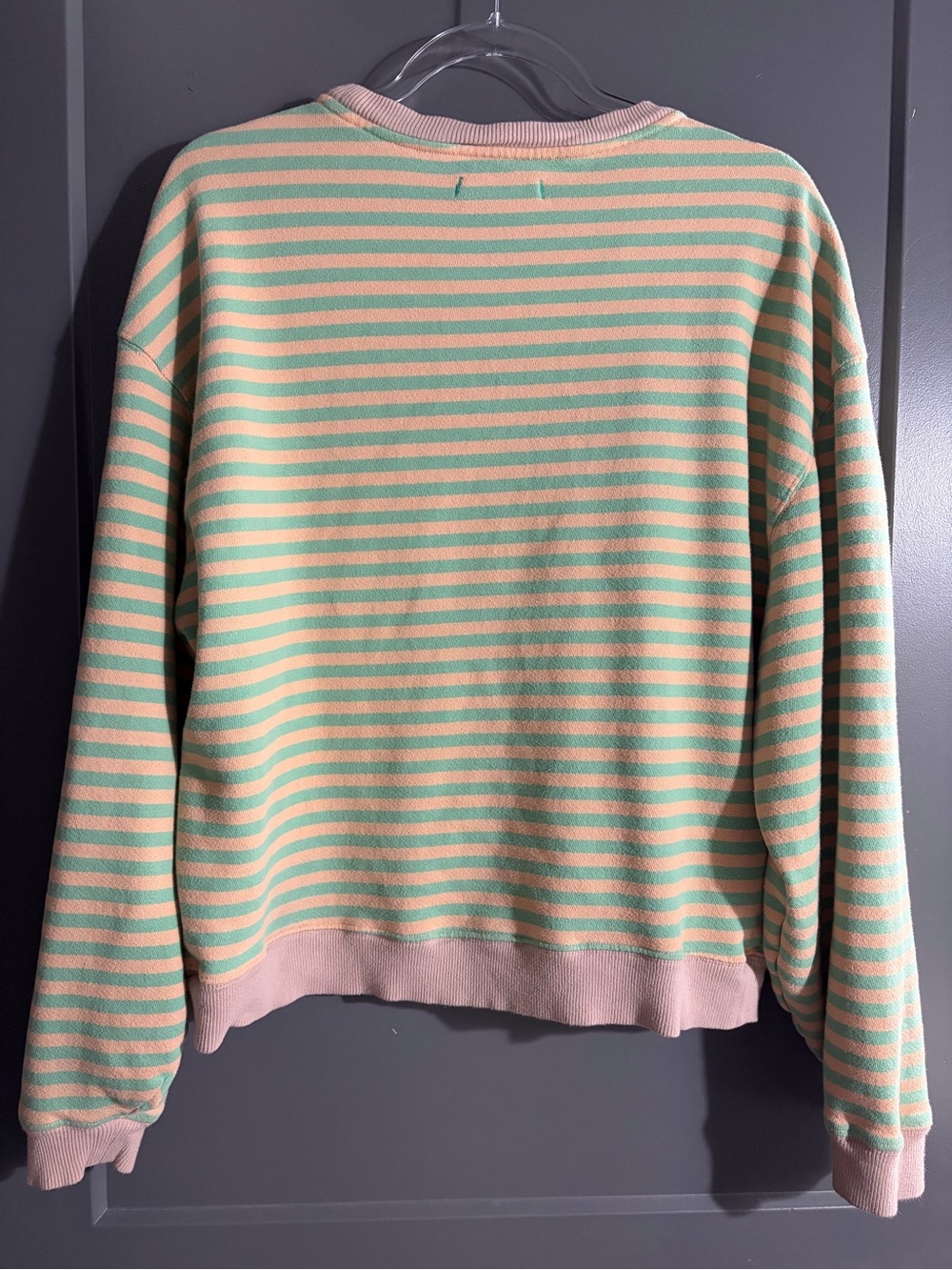 Free People We The Free Classic Striped Oversized Crewneck XS - Picture 5 of 6
